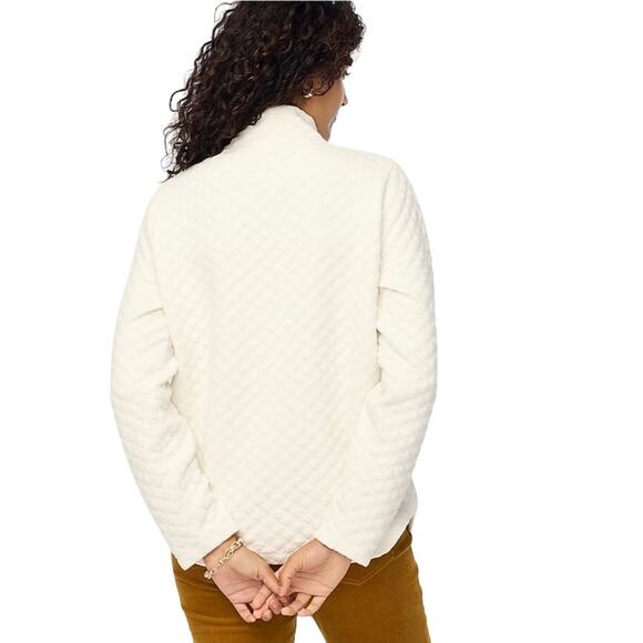 NWT J. Crew Quilted mockneck pullover Size S - Picture 6 of 8